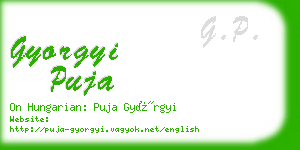 gyorgyi puja business card